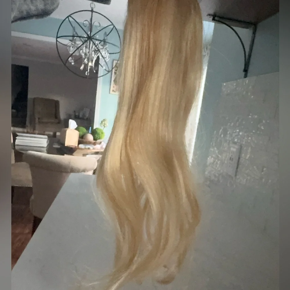 Blonde Hair Halo/Clip In Extension NIB